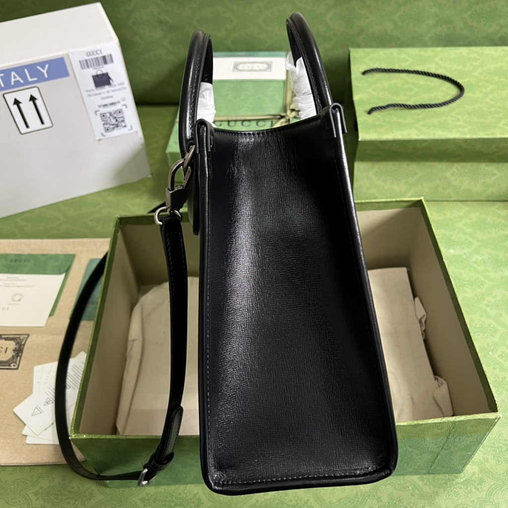 Gucci GG small tote bag ‎659983 in Black GG Supreme