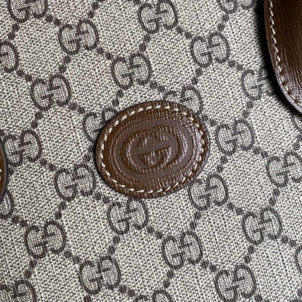 Gucci GG small tote bag ‎659983 in Brown GG Supreme