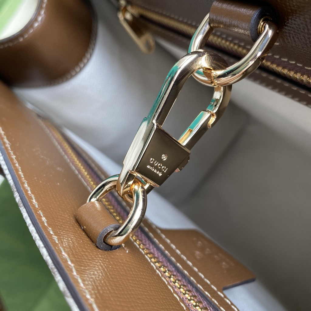 Gucci GG small tote bag ‎659983 in Brown GG Supreme