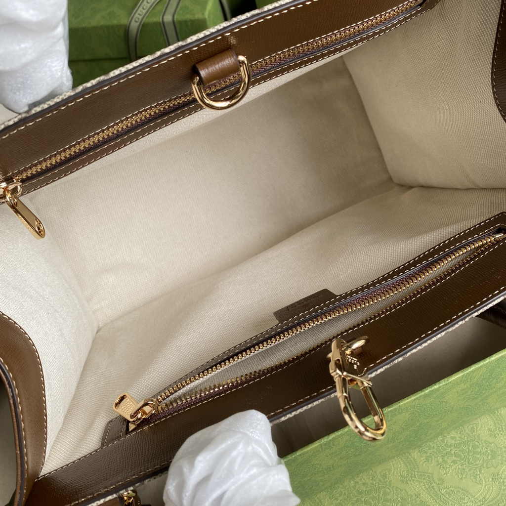 Gucci GG small tote bag ‎659983 in Brown GG Supreme
