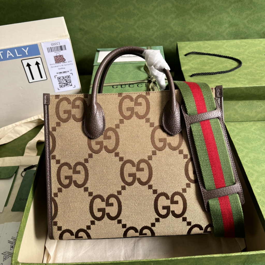Gucci GG small tote bag ‎703974 in Brown GG Supreme