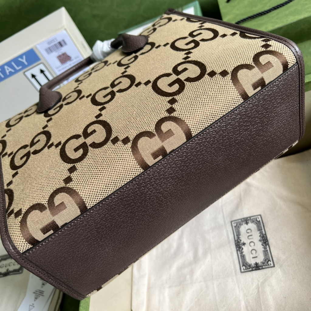 Gucci GG small tote bag ‎703974 in Brown GG Supreme