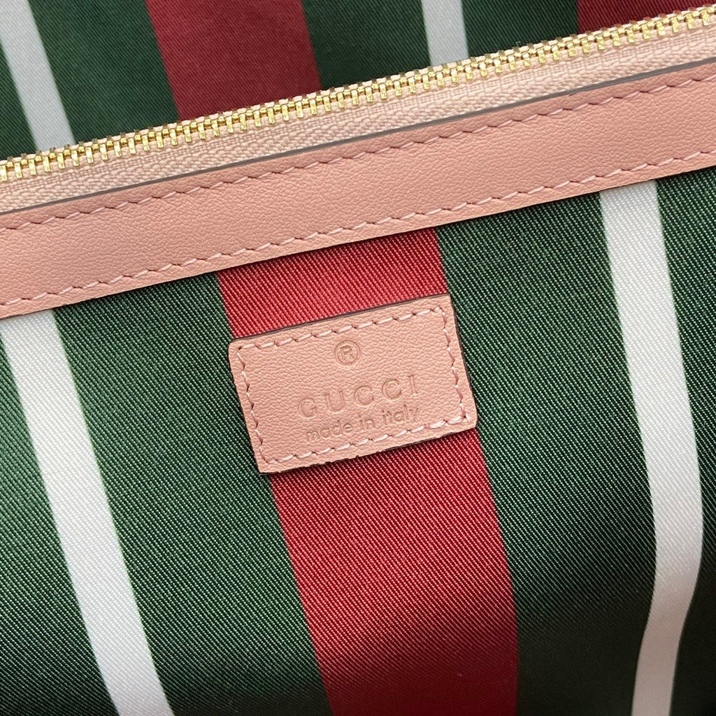 Gucci GG Emblem large tote bag 815213 in pink fabric