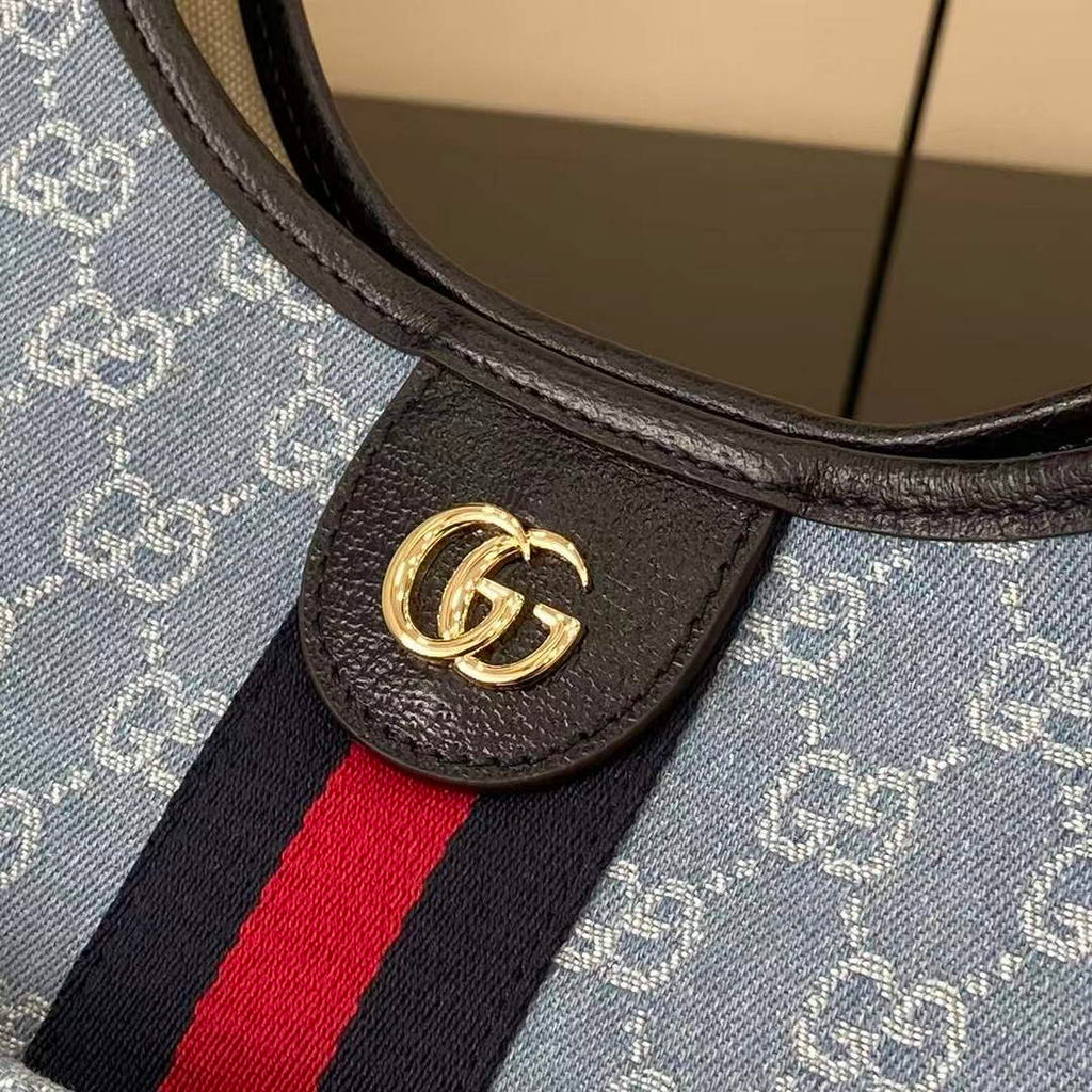 Gucci Giglio large tote bag 853971 blue GG canvas