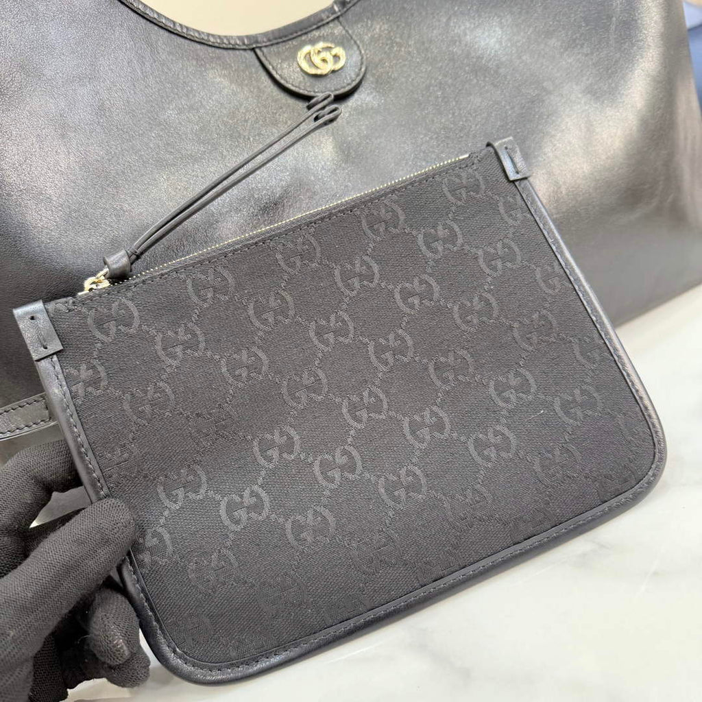 Gucci Giglio large tote bag 853971 black leather