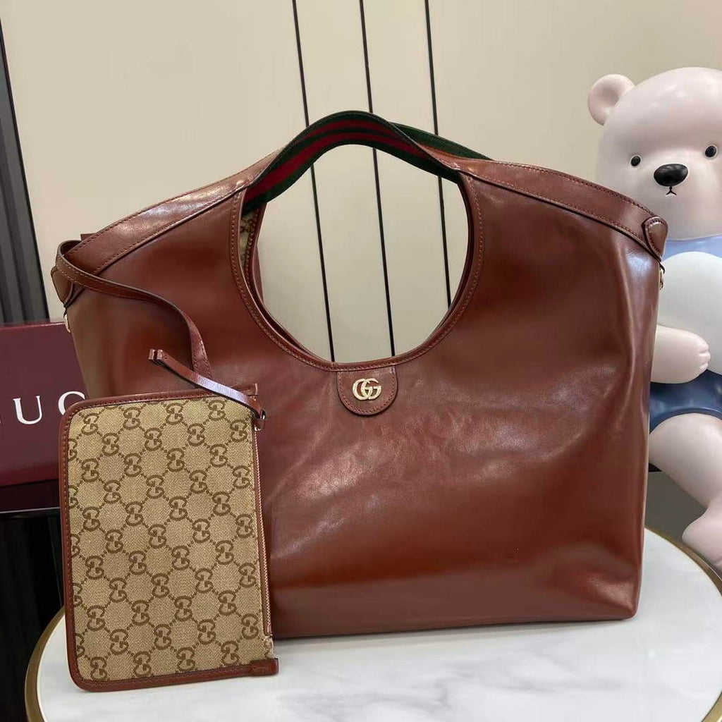 Gucci Giglio large tote bag 853971 brown leather