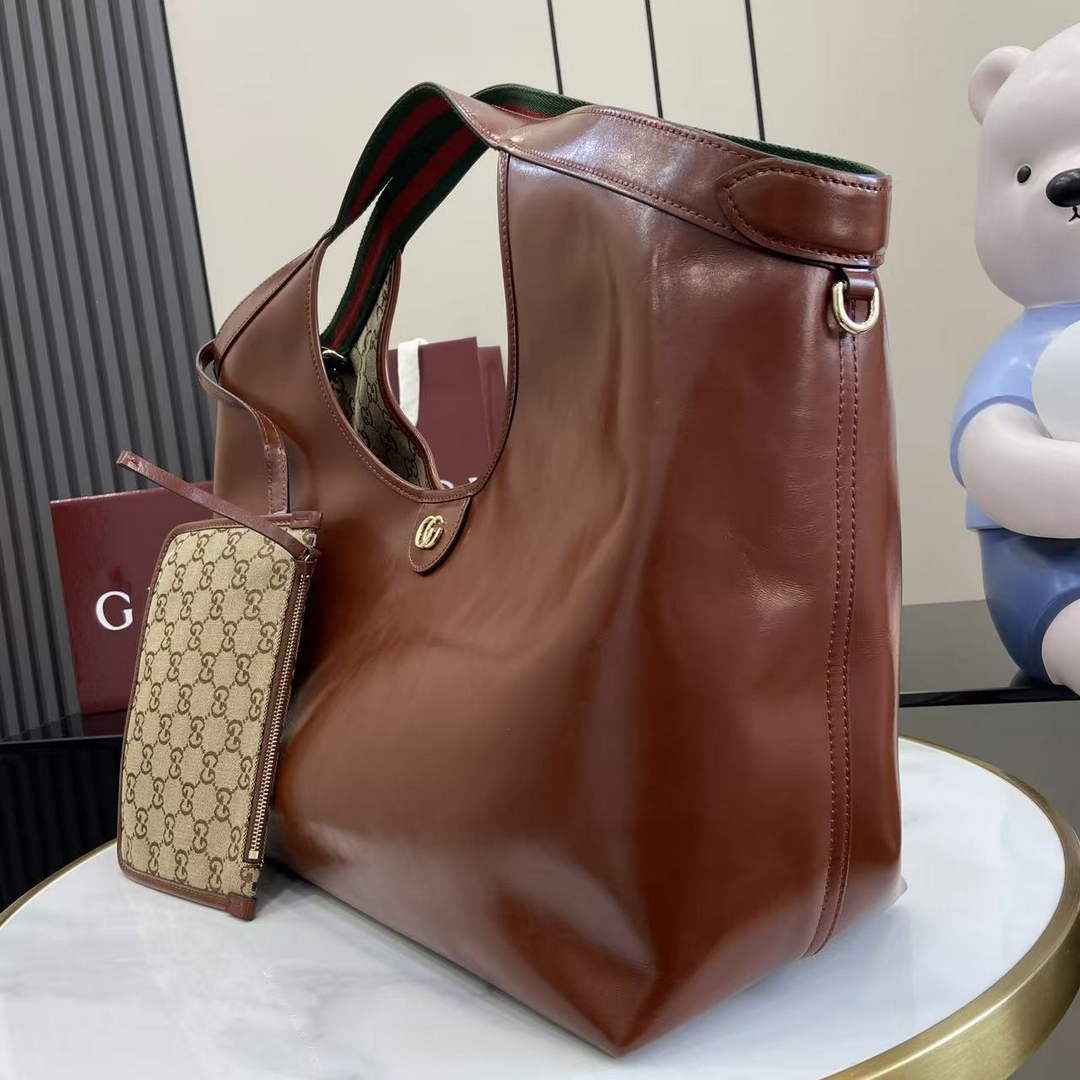 Gucci Giglio large tote bag 853971 brown leather