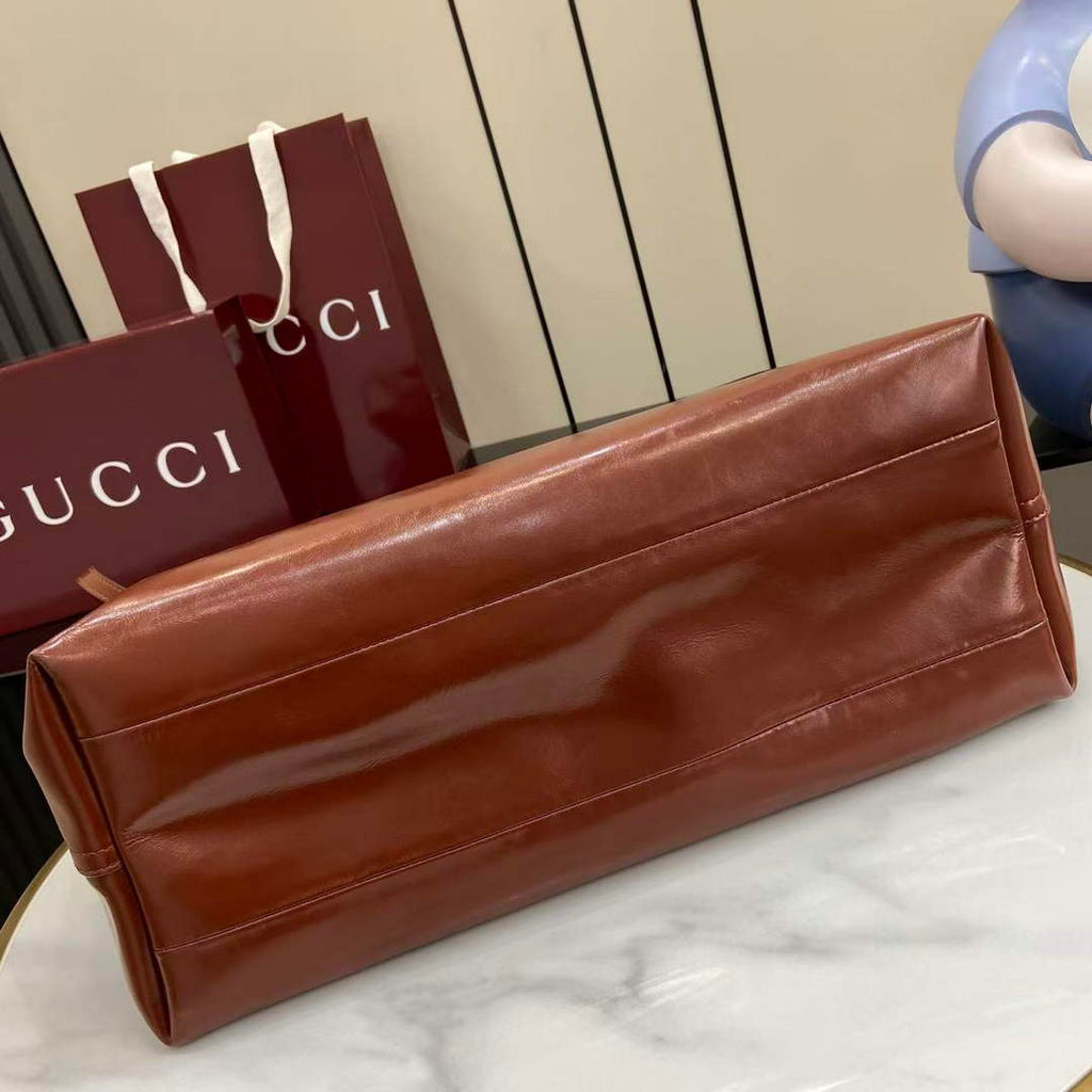 Gucci Giglio large tote bag 853971 brown leather