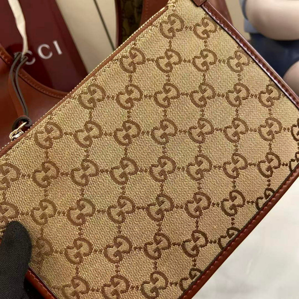 Gucci Giglio large tote bag 853971 brown leather