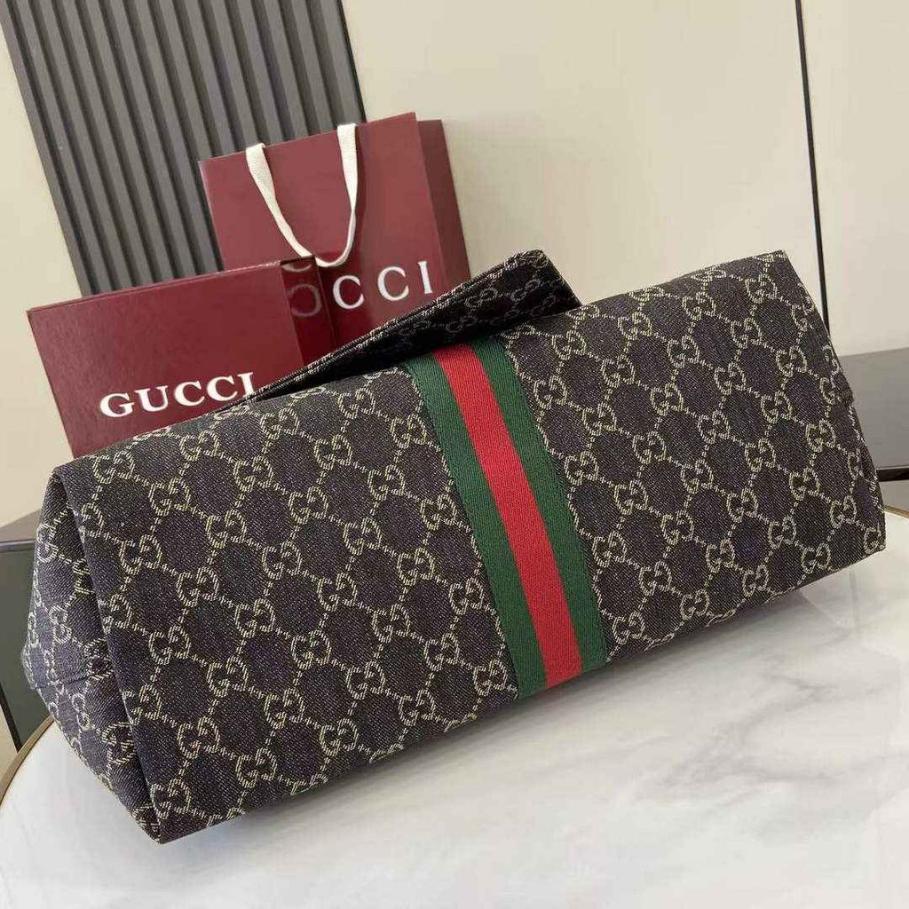 Gucci Giglio large tote bag 853971 black GG canvas