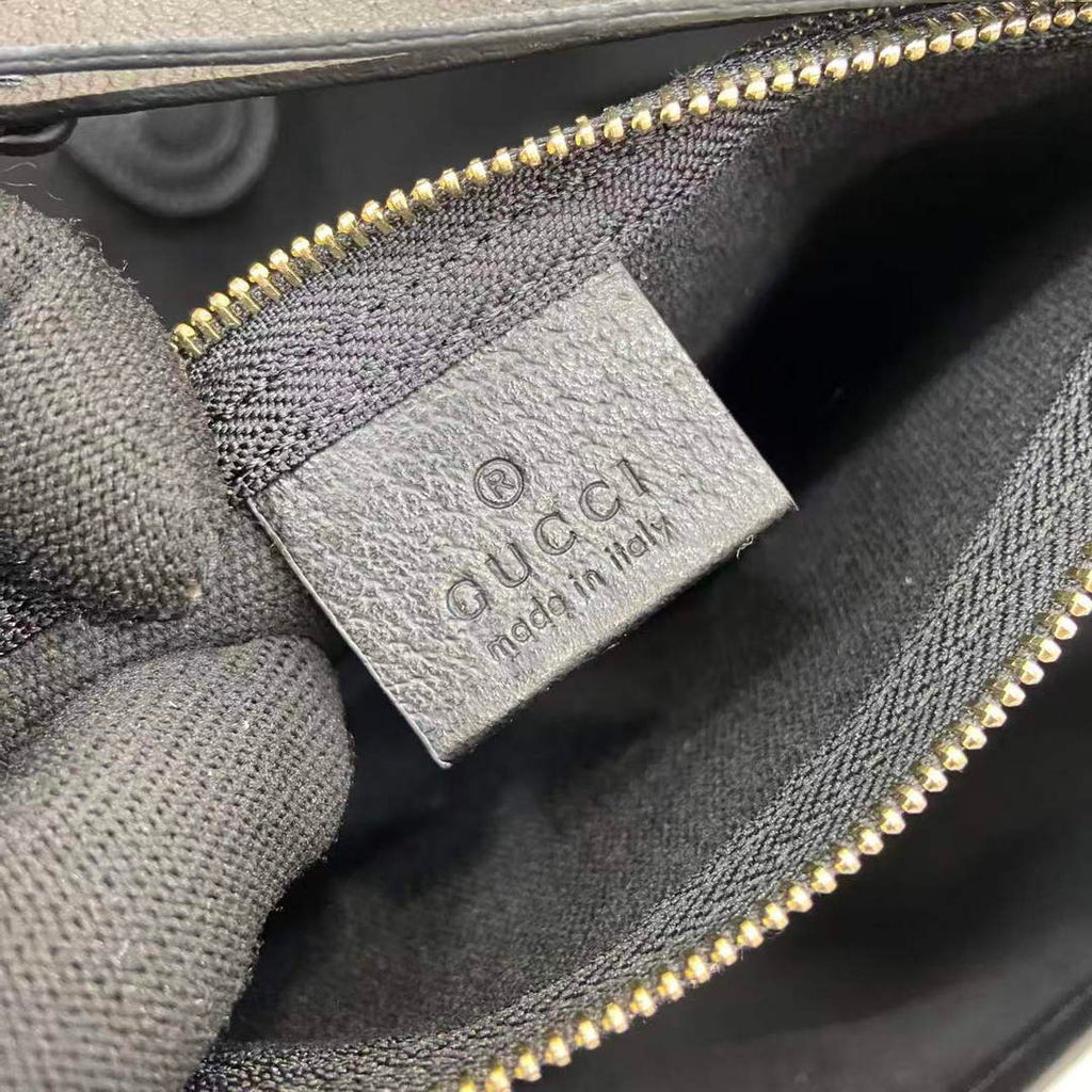 Gucci Giglio large tote bag 853971 black GG canvas
