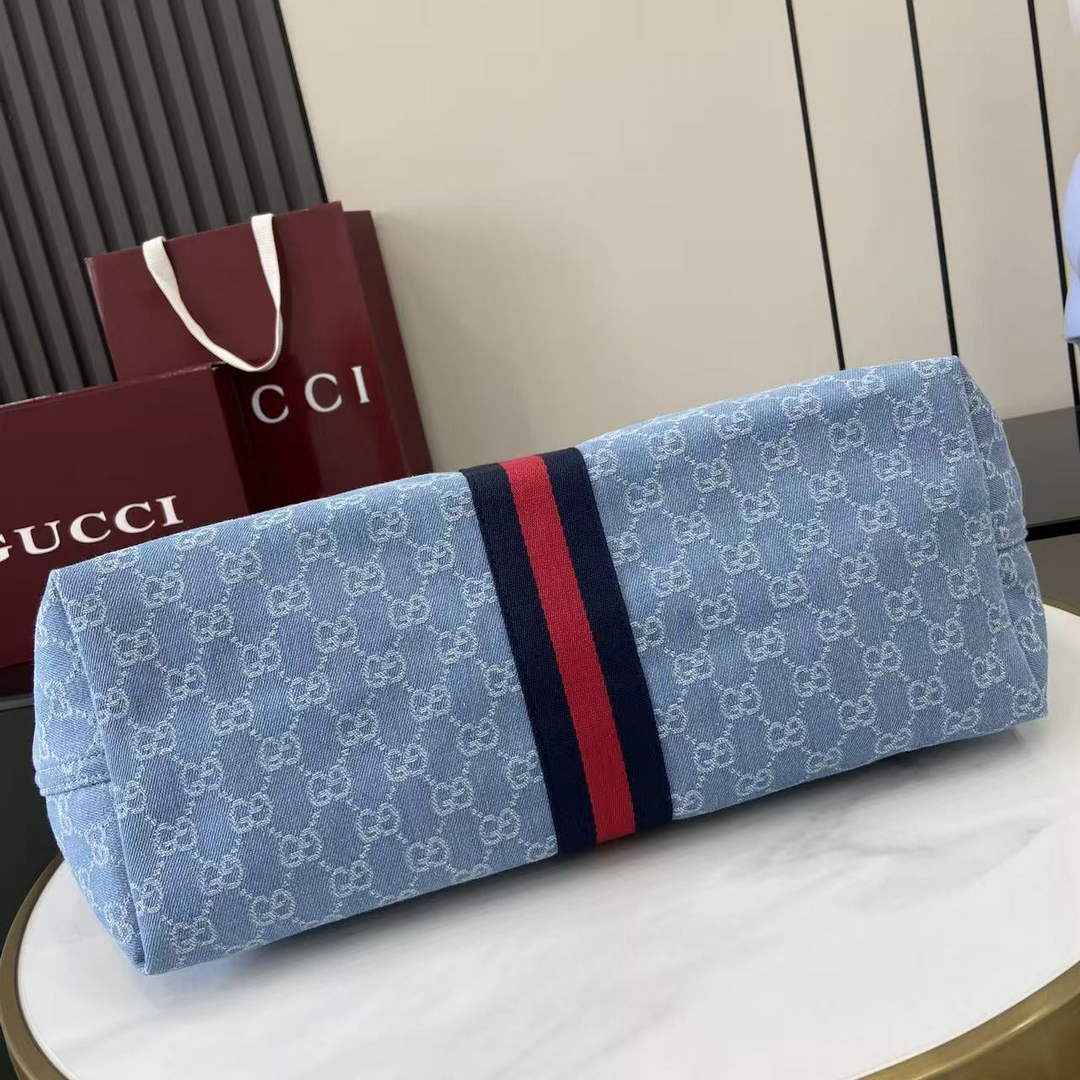 Gucci Giglio large tote bag 853971 blue GG canvas