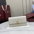 Gucci Softbit continental wallet 828147 in beige leather