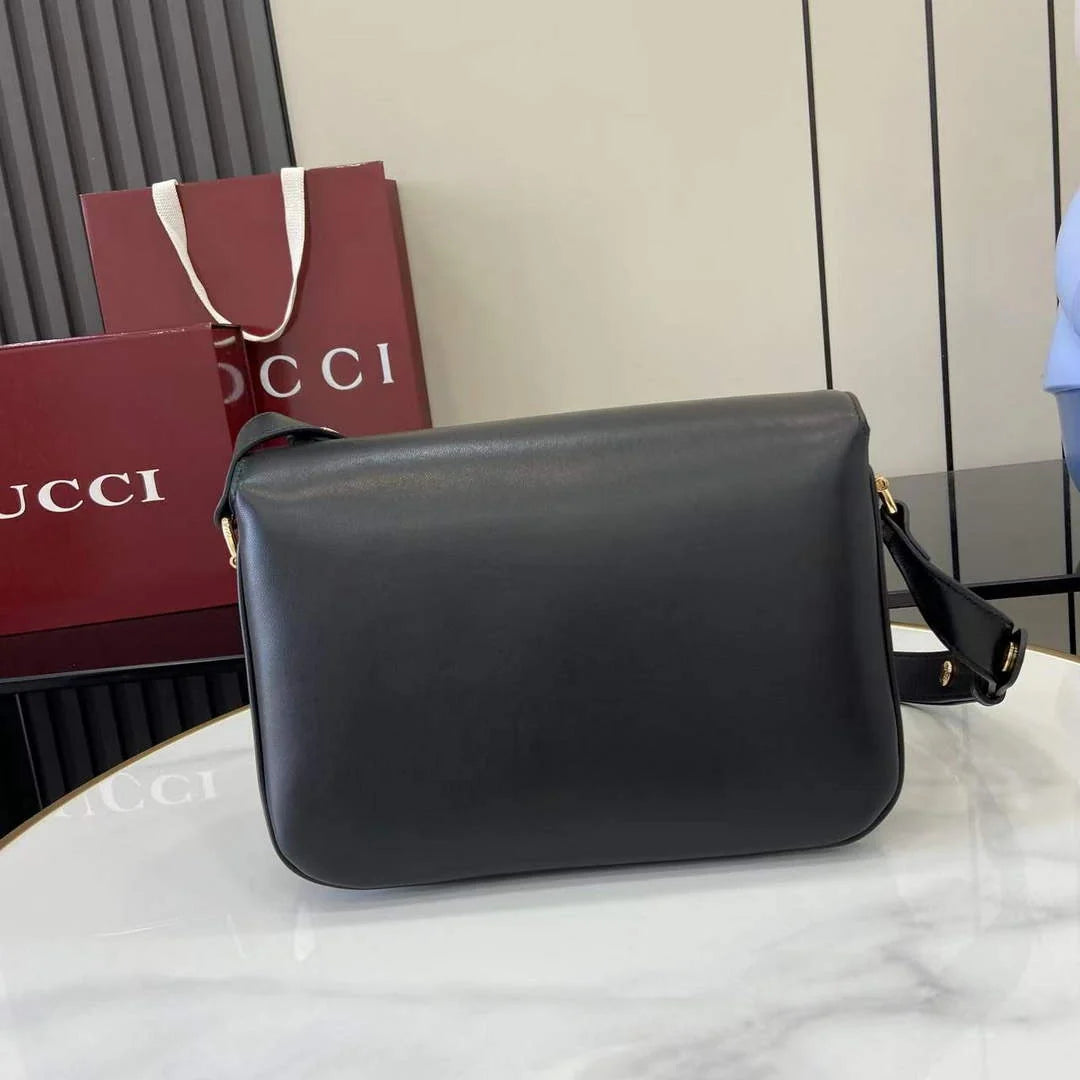 Gucci Horsebit 1955 Aura small shoulder bag, 847063 black leather