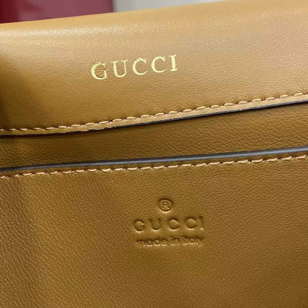 Gucci Horsebit 1955 Aura small shoulder bag, 847063 brown suede