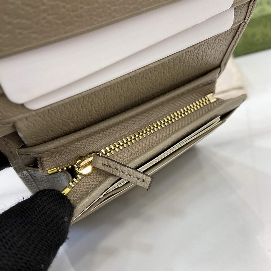 Gucci Horsebit 1955 card case wallet, 621887 in gray leather