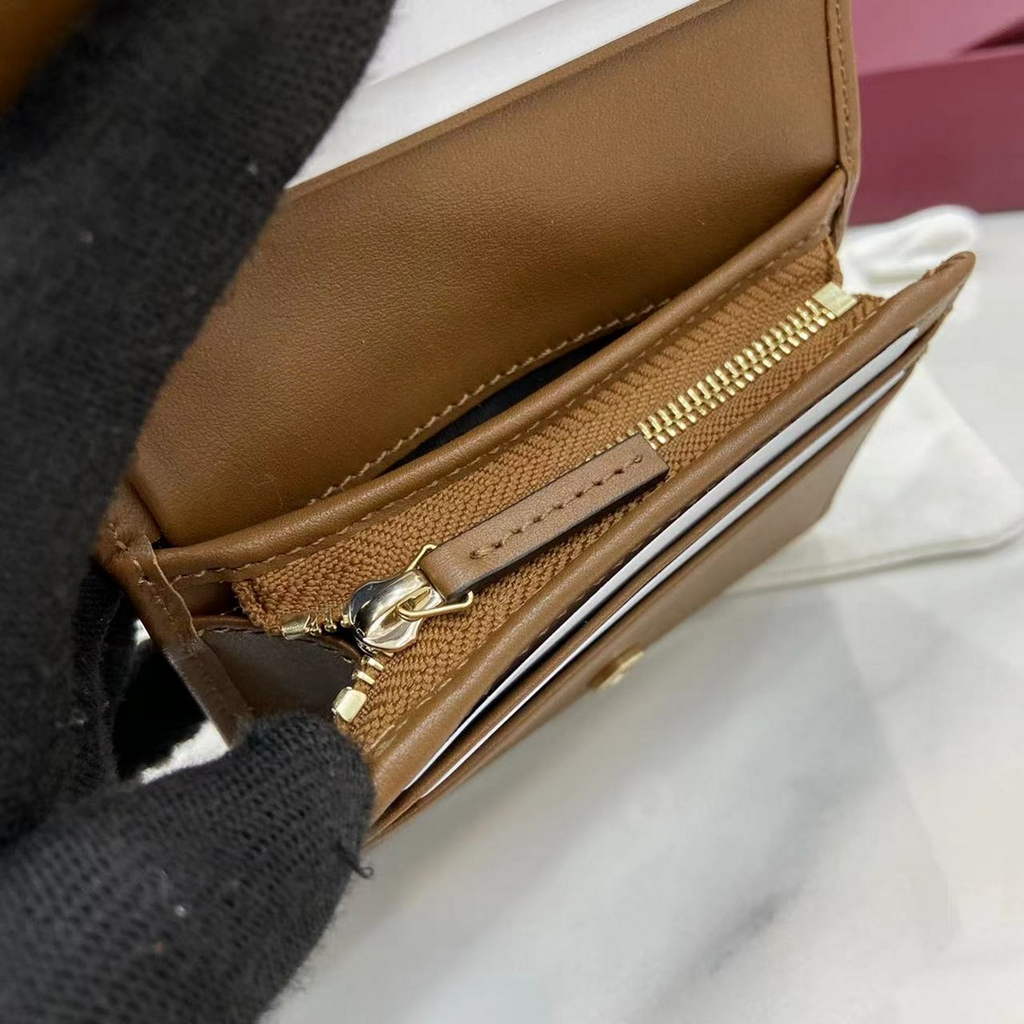 Gucci Horsebit 1955 card case wallet, 621887 in tan leather