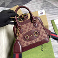 Gucci Horsebit 1955 GG mini bag 677212 Red GG Supreme canvas