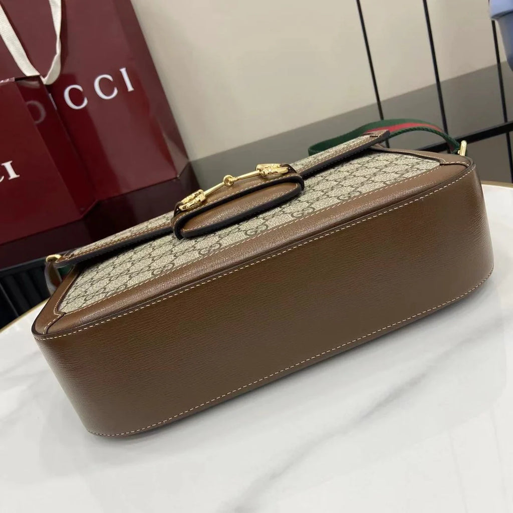 Gucci Horsebit 1955 medium shoulder bag, 700457 in brown leather