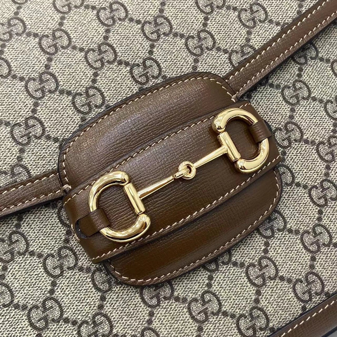 Gucci Horsebit 1955 medium shoulder bag, 700457 in brown leather