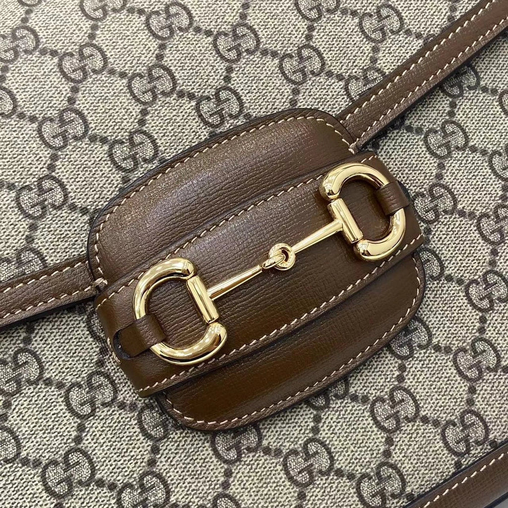 Gucci Horsebit 1955 medium shoulder bag, 700457 in brown leather