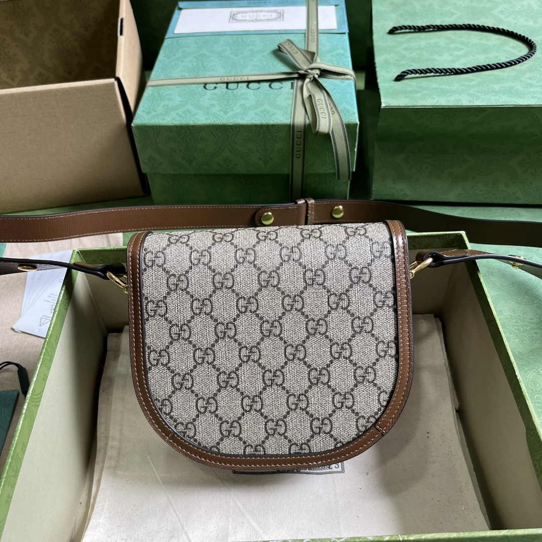 Gucci Horsebit 1955 mini rounded bag 760191 in GG Supreme