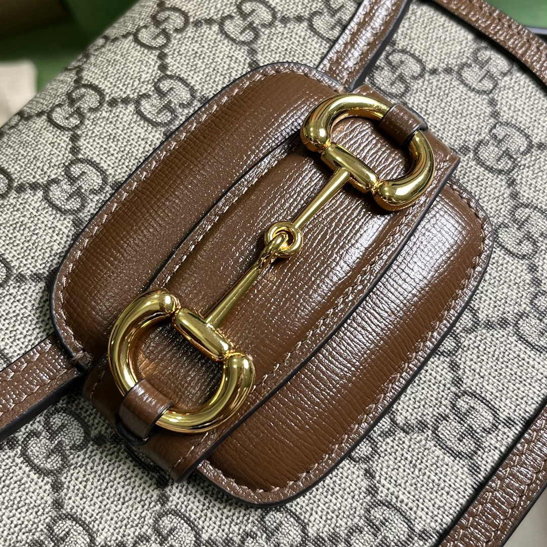 Gucci Horsebit 1955 mini rounded bag 760191 in GG Supreme