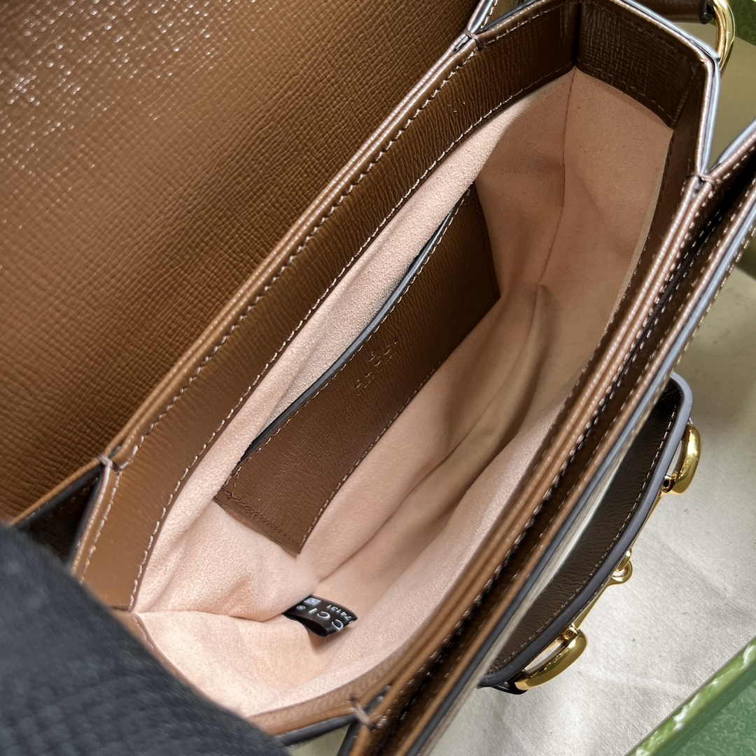 Gucci Horsebit 1955 mini rounded bag 760191 in GG Supreme
