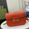 Gucci Horsebit 1955 shoulder bag 602204 in orange leather