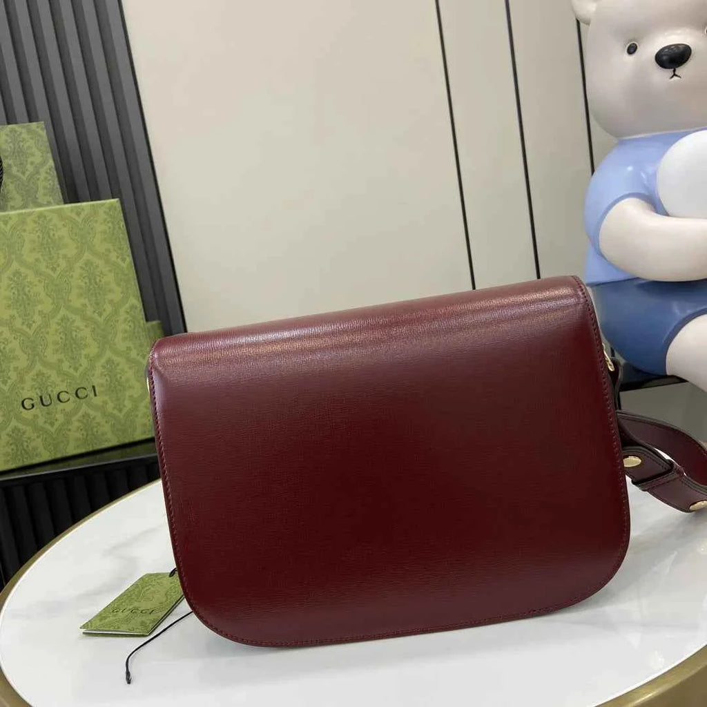 Gucci Horsebit 1955 shoulder bag 602204 in wine red leather