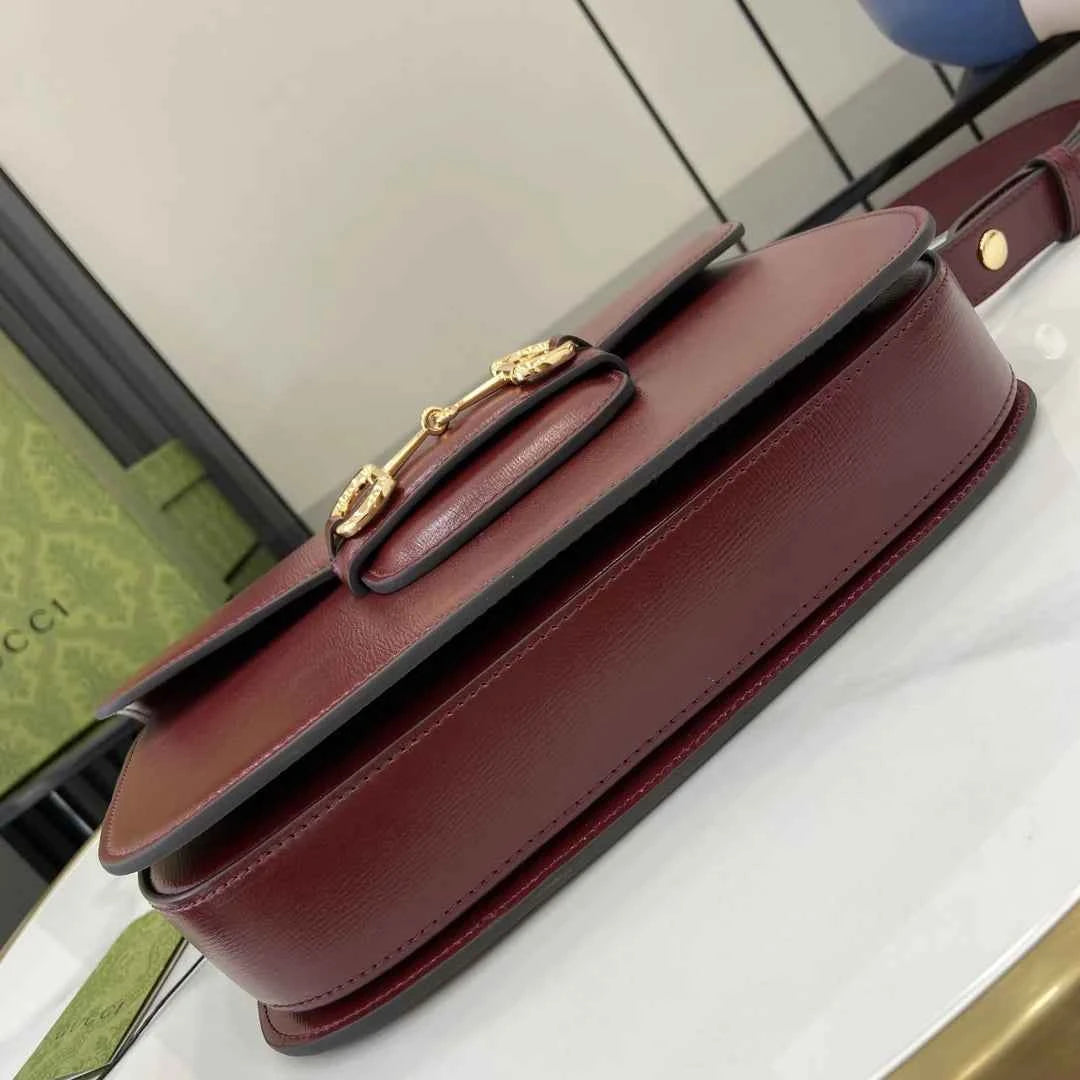 Gucci Horsebit 1955 shoulder bag 602204 in wine red leather