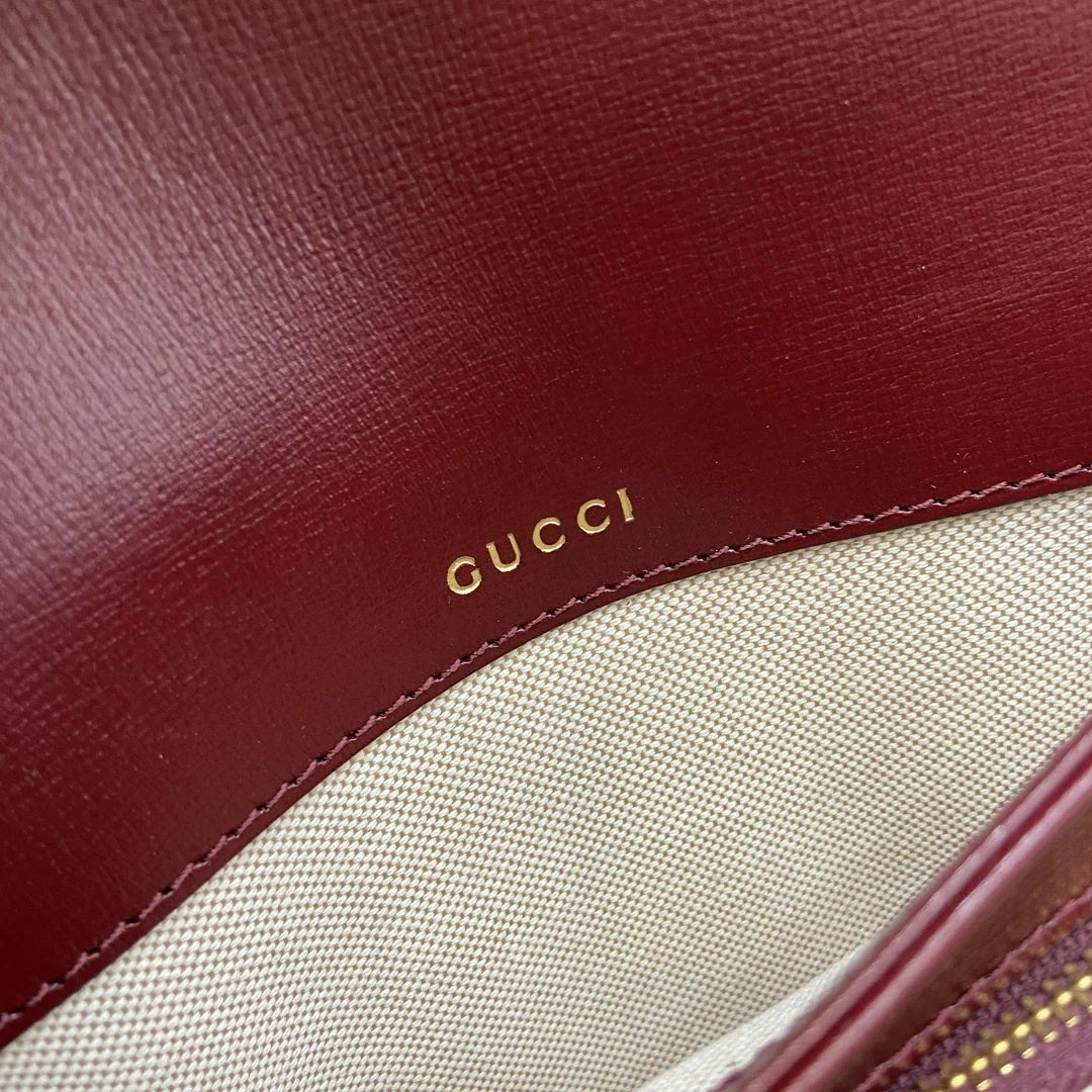 Gucci Horsebit 1955 shoulder bag 602204 in wine red leather