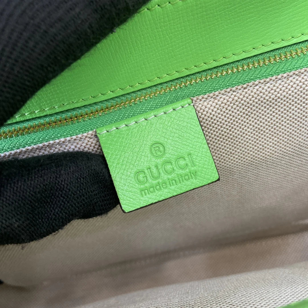 Gucci Horsebit 1955 shoulder bag 602204 in green leather
