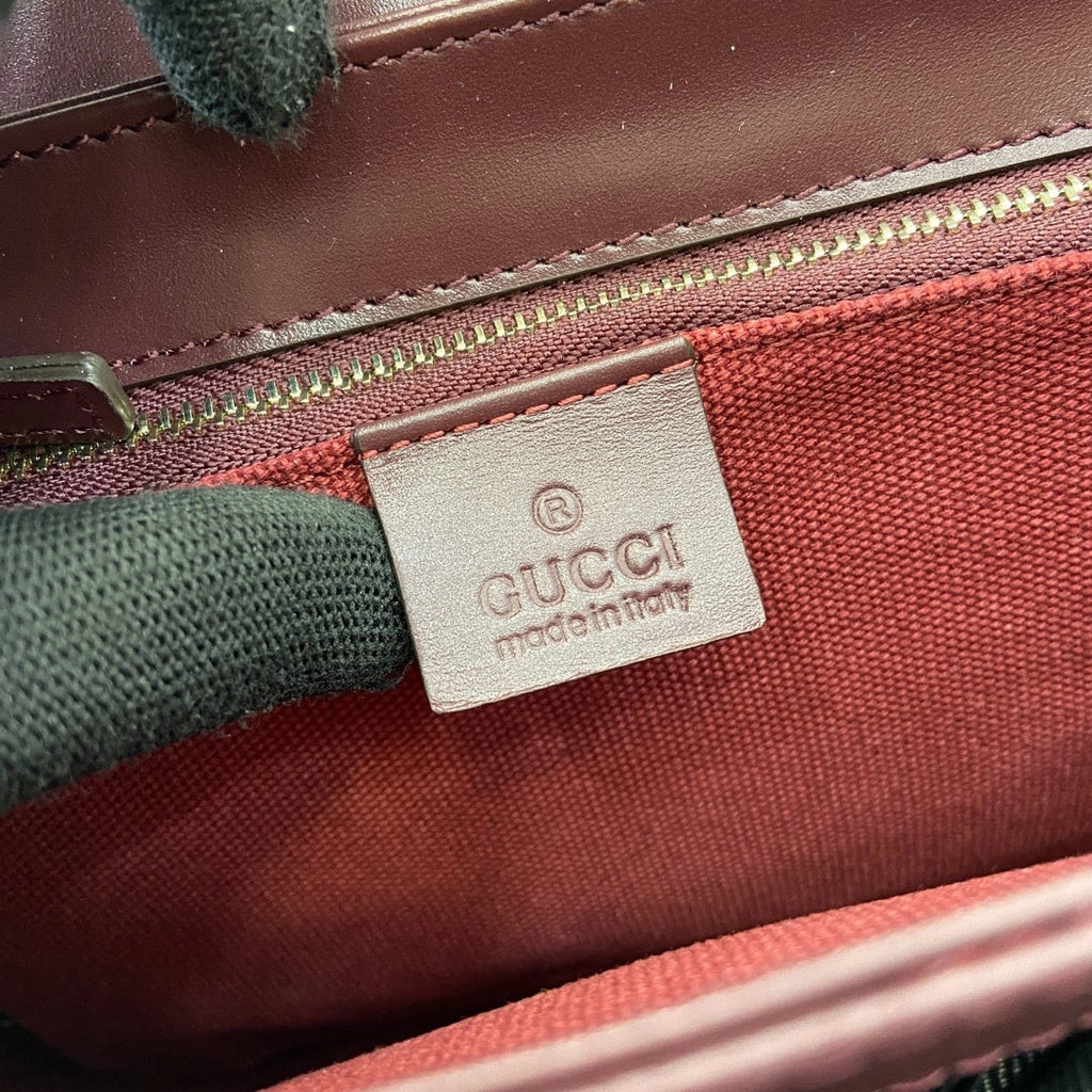 Gucci Horsebit 1955 shoulder bag 602204 in red GG Supreme