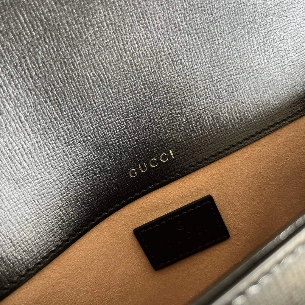 Gucci Horsebit 1955 small shoulder bag 735178 in black leather