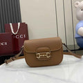 Gucci Horsebit 1955 Soft mini shoulder bag 815205 in brown leather
