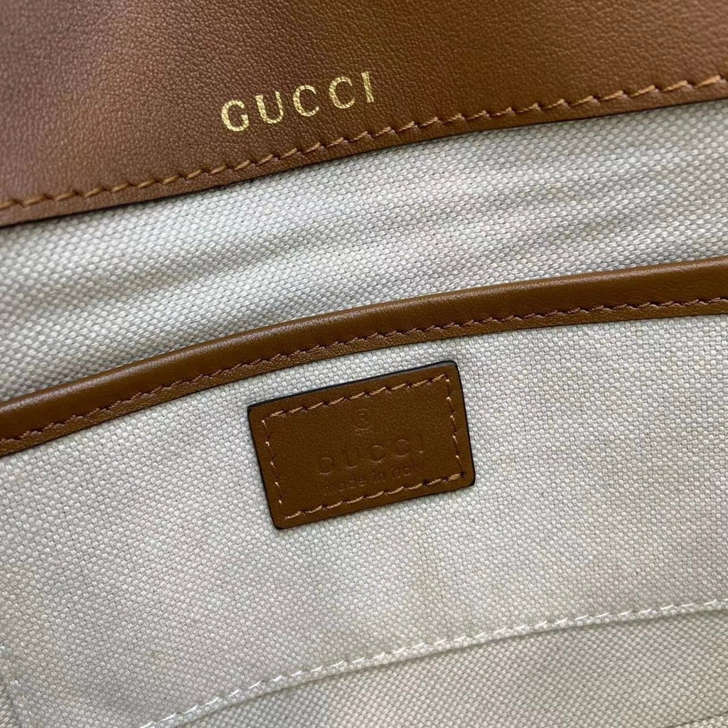 Gucci Horsebit 1955 Soft mini shoulder bag 815205 in brown leather