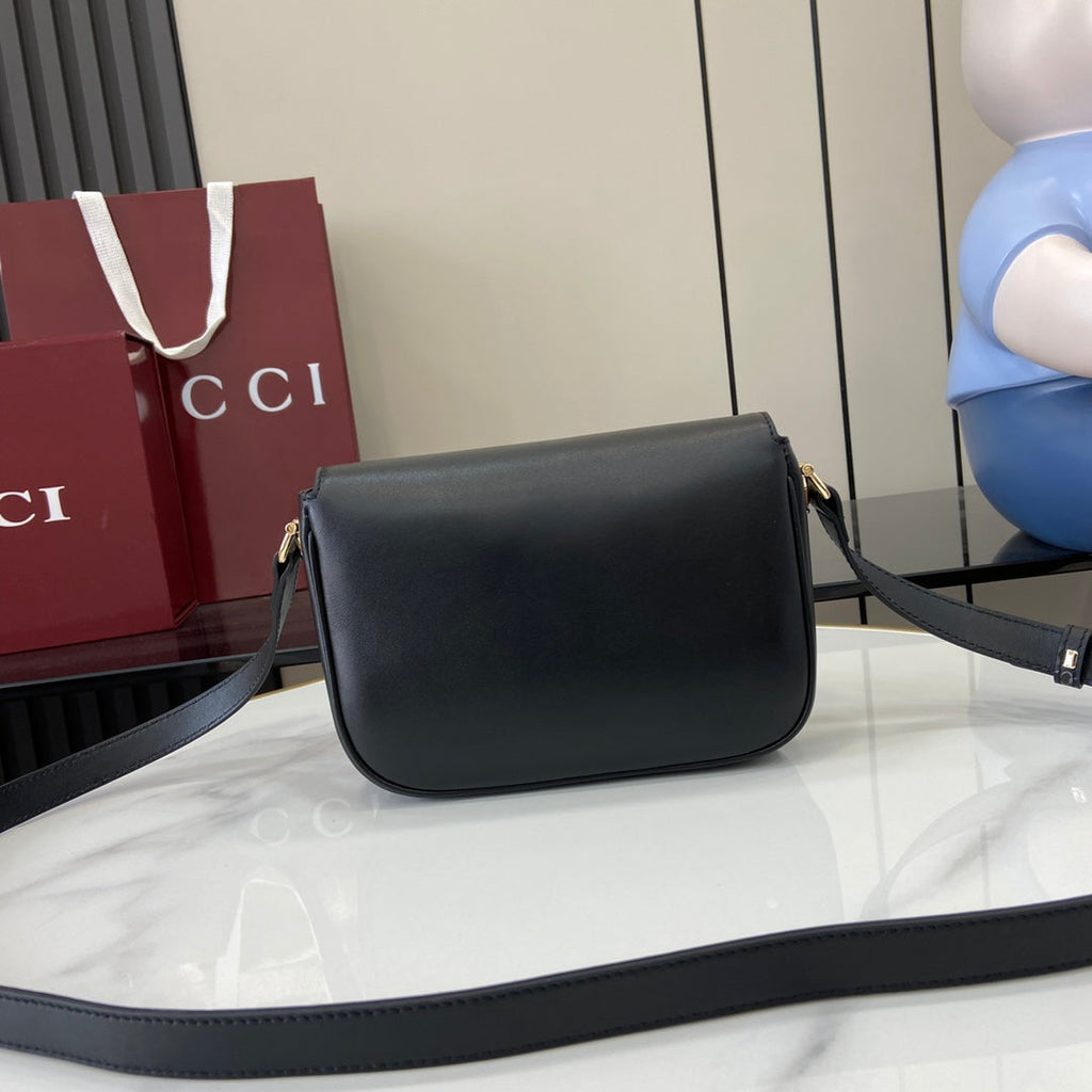 Gucci Horsebit 1955 Soft mini shoulder bag 815205 in black leather