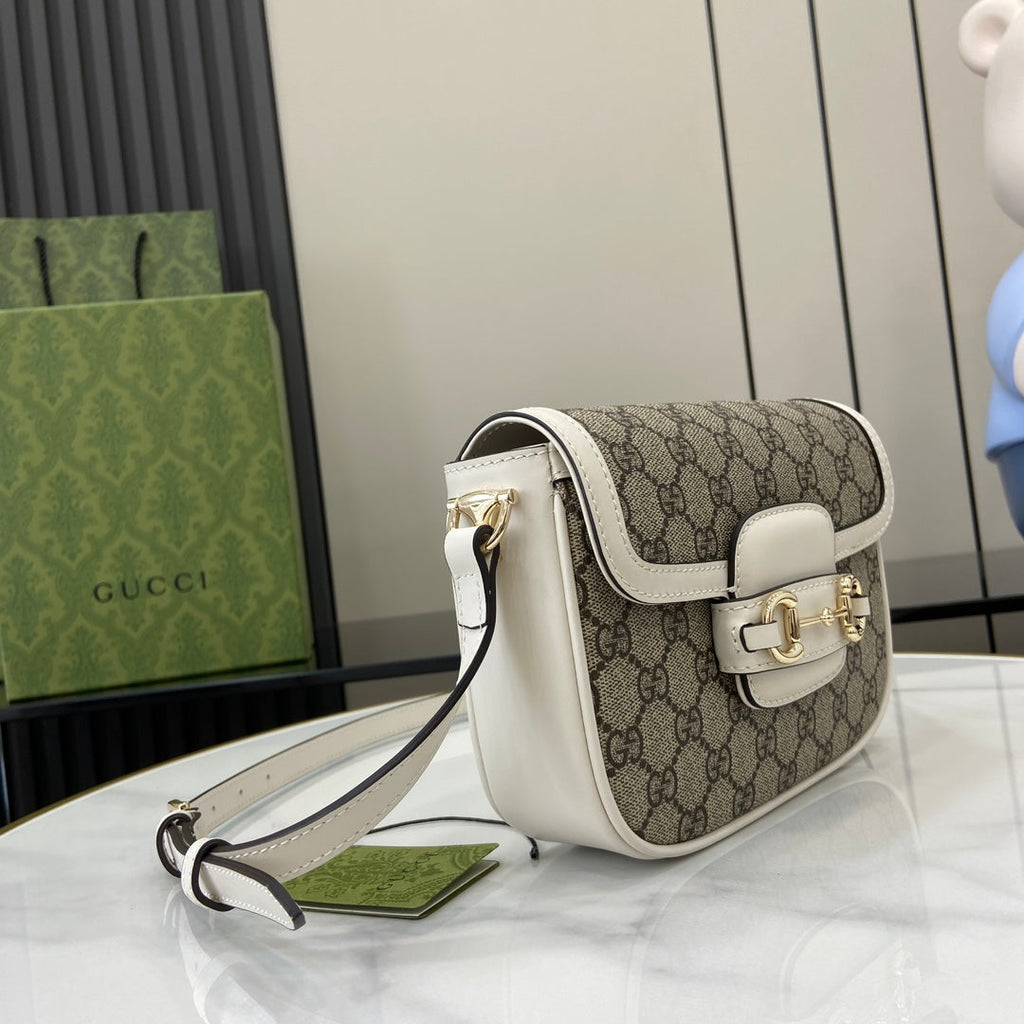 Gucci Horsebit 1955 Soft mini shoulder bag 815205 in beige gg