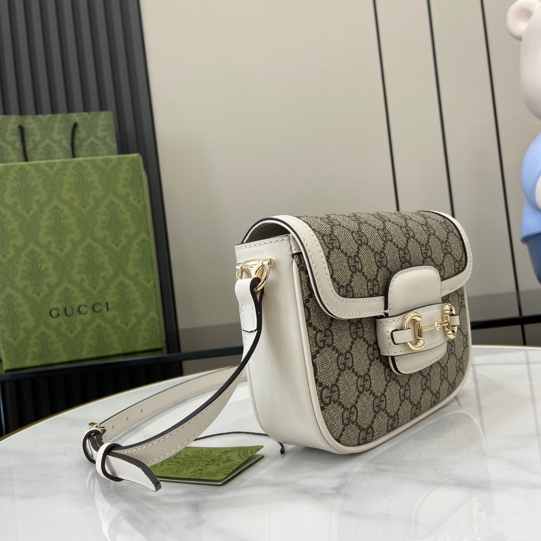 Gucci Horsebit 1955 Soft mini shoulder bag 815205 in beige gg