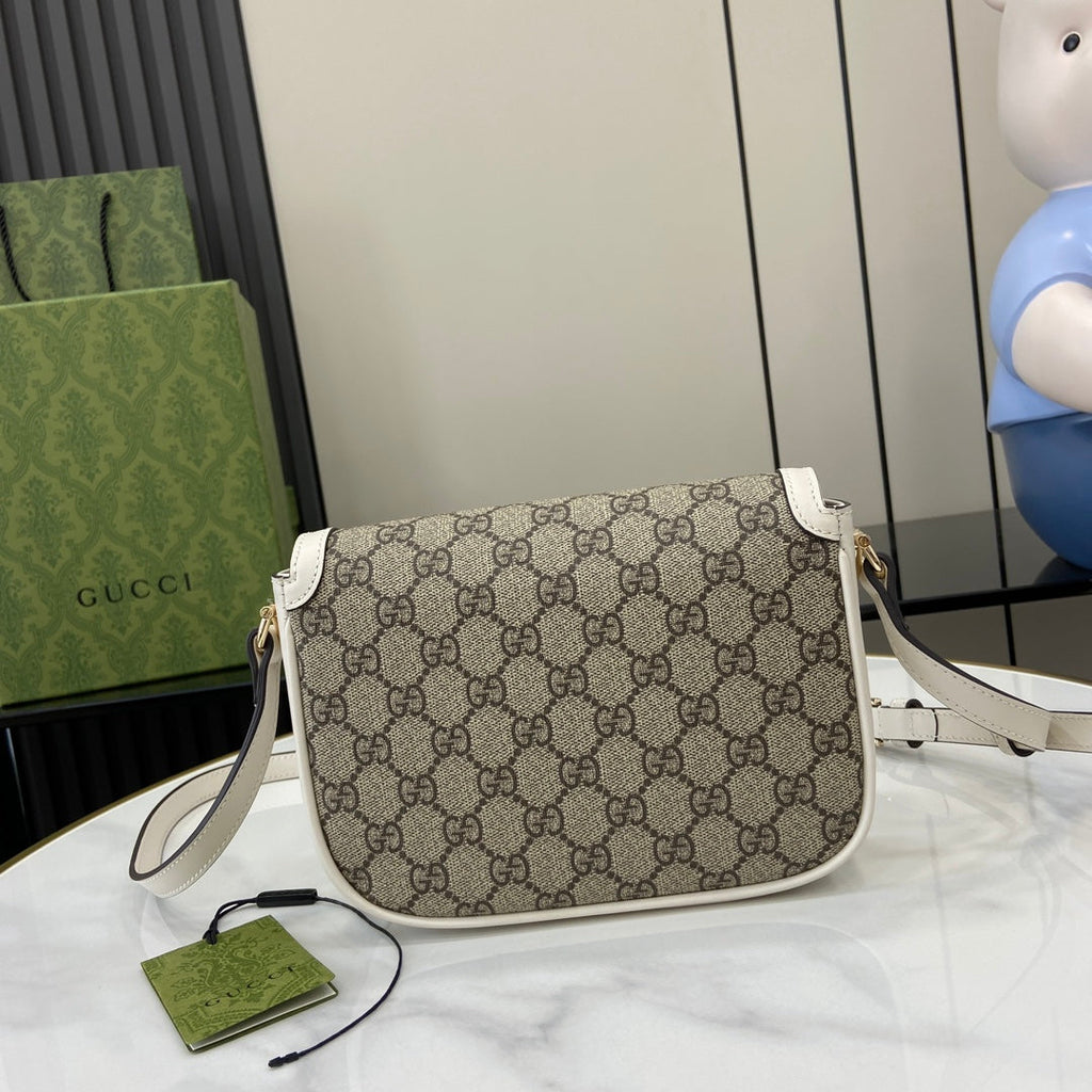 Gucci Horsebit 1955 Soft mini shoulder bag 815205 in beige gg