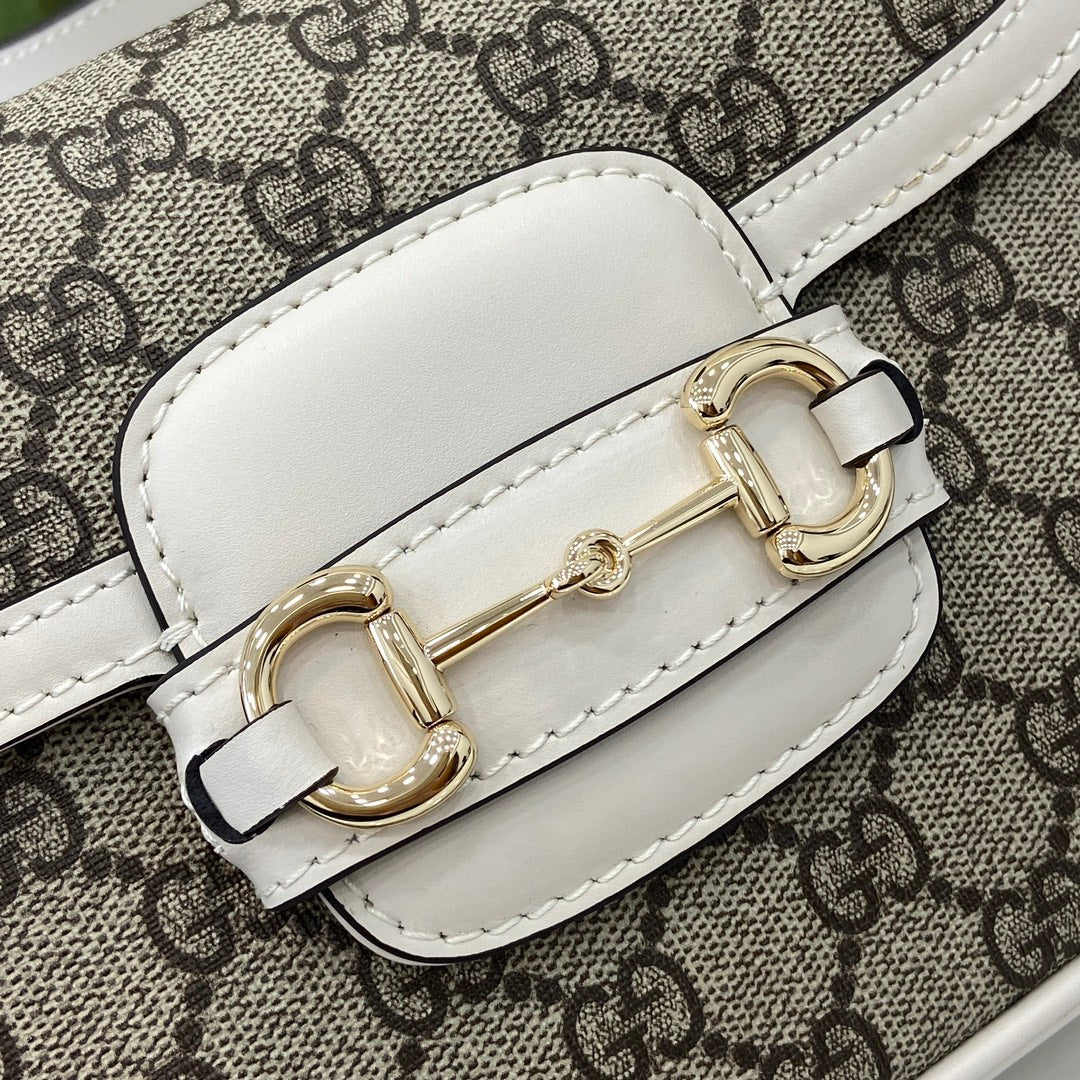 Gucci Horsebit 1955 Soft mini shoulder bag 815205 in beige gg