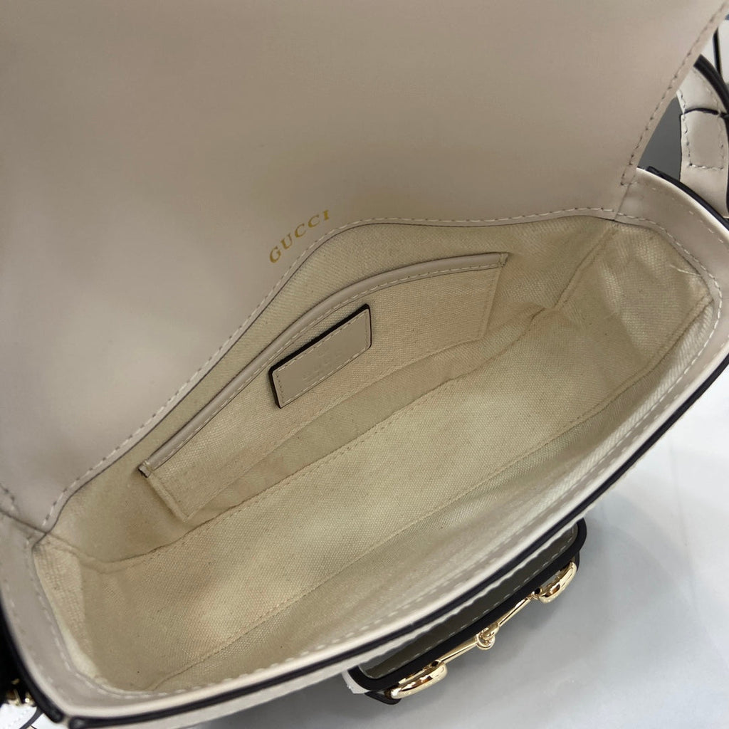 Gucci Horsebit 1955 Soft mini shoulder bag 815205 in beige gg