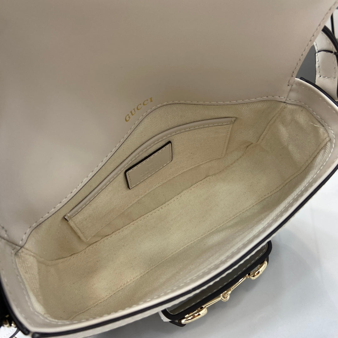 Gucci Horsebit 1955 Soft mini shoulder bag 815205 in beige gg