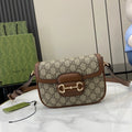 Gucci Horsebit 1955 Soft mini shoulder bag 815205 in brown gg