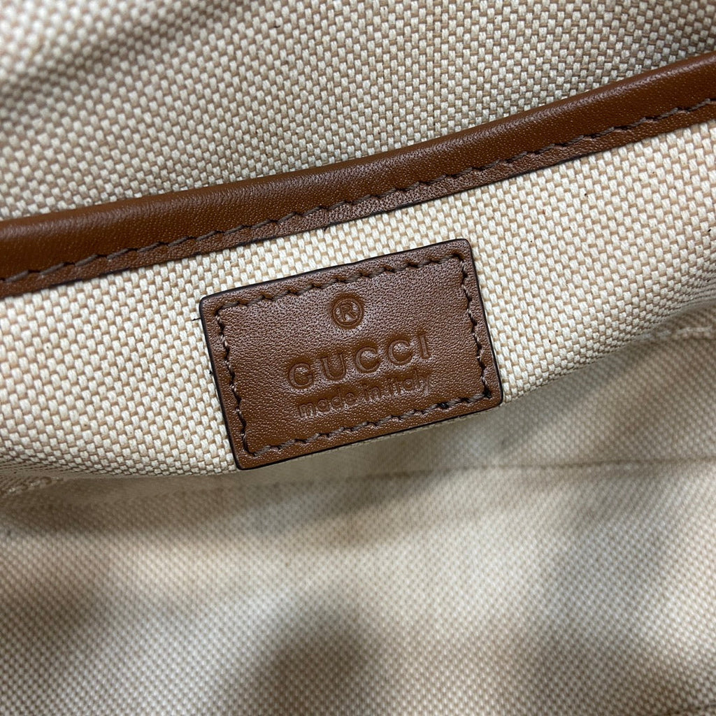 Gucci Horsebit 1955 Soft mini shoulder bag 815205 in brown gg