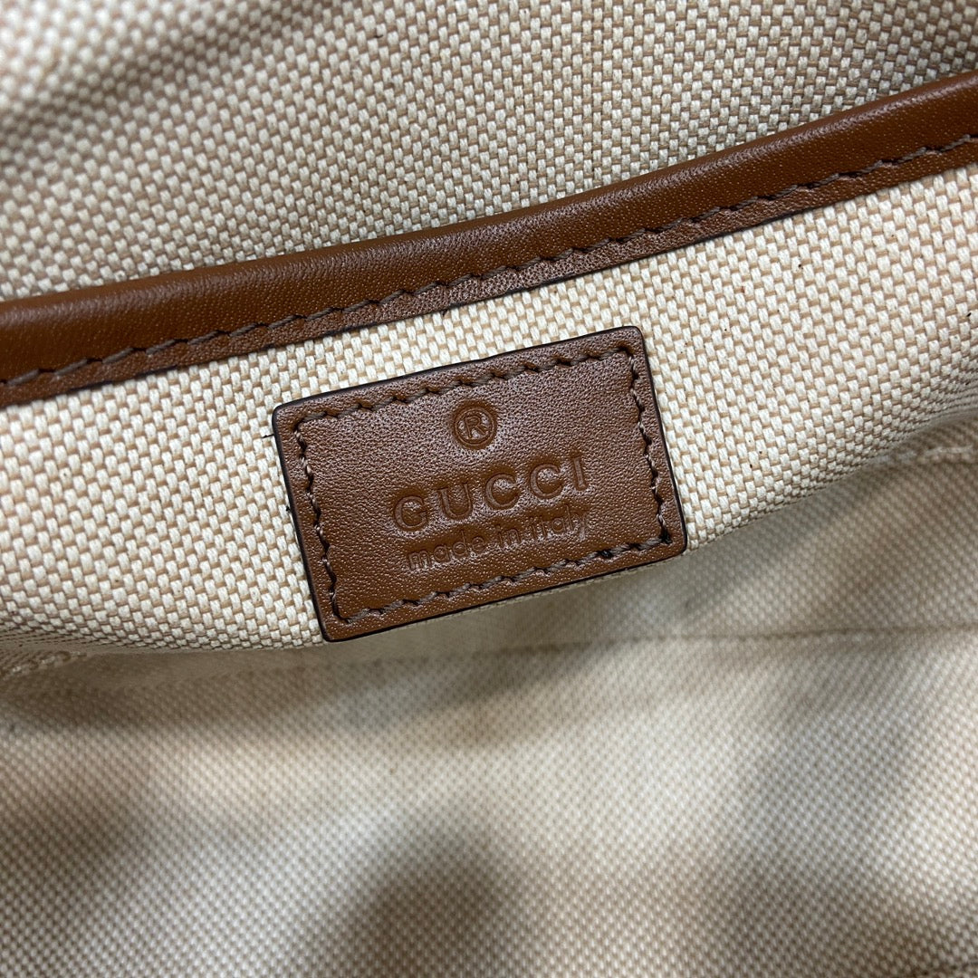 Gucci Horsebit 1955 Soft mini shoulder bag 815205 in brown gg