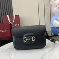 Gucci Horsebit 1955 Soft small shoulder bag 815178 in black leather