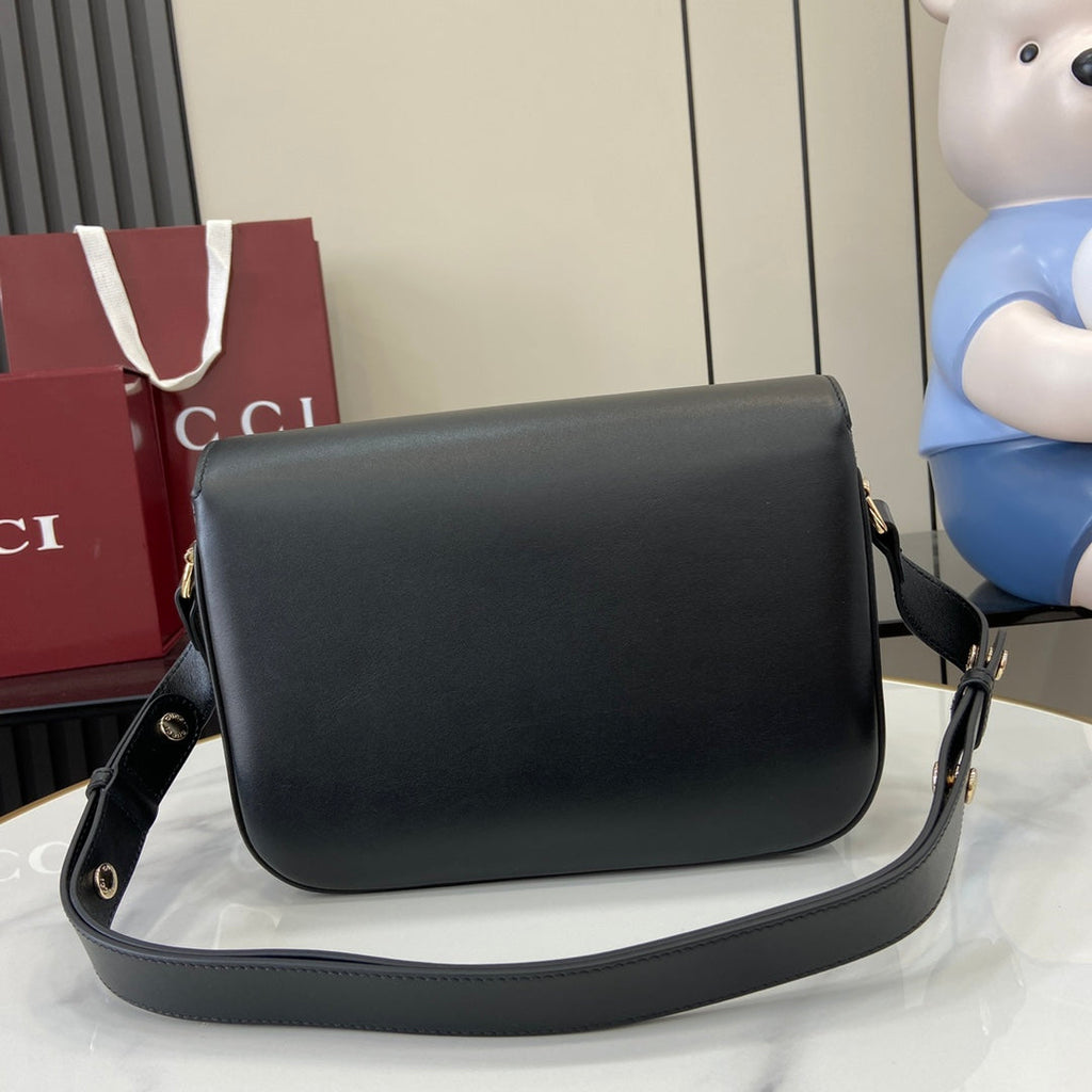 Gucci Horsebit 1955 Soft small shoulder bag 815178 in black leather