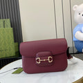 Gucci Horsebit 1955 Soft small shoulder bag 815178 in wine red leather